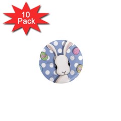 Easter Bunny  1  Mini Magnet (10 Pack)  by Valentinaart