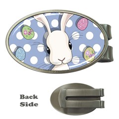 Easter Bunny  Money Clips (oval)  by Valentinaart