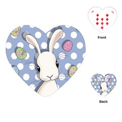 Easter Bunny  Playing Cards (heart)  by Valentinaart