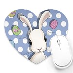 Easter bunny  Heart Mousepads Front