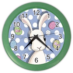 Easter Bunny  Color Wall Clocks by Valentinaart