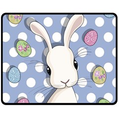 Easter Bunny  Fleece Blanket (medium)  by Valentinaart