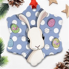 Easter Bunny  Ornament (snowflake) by Valentinaart