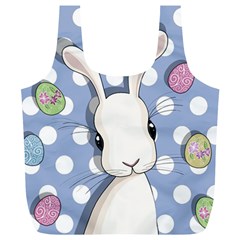 Easter Bunny  Full Print Recycle Bags (l)  by Valentinaart