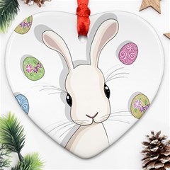 Easter Bunny  Ornament (heart) by Valentinaart