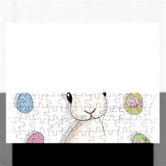 Easter Bunny  Rectangular Jigsaw Puzzl by Valentinaart