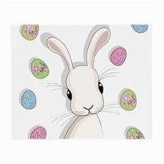 Easter Bunny  Small Glasses Cloth (2-side) by Valentinaart