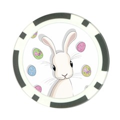 Easter Bunny  Poker Chip Card Guard by Valentinaart