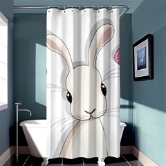 Easter Bunny  Shower Curtain 36  X 72  (stall)  by Valentinaart