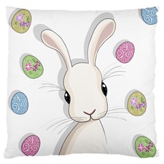 Easter Bunny  Large Cushion Case (two Sides) by Valentinaart