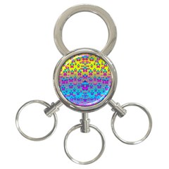 Flowers In The Most Beautiful Sunshine 3-ring Key Chains by pepitasart