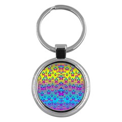 Flowers In The Most Beautiful Sunshine Key Chains (round)  by pepitasart