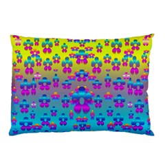 Flowers In The Most Beautiful Sunshine Pillow Case by pepitasart