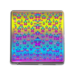 Flowers In The Most Beautiful Sunshine Memory Card Reader (square) by pepitasart