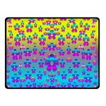 Flowers In The Most Beautiful Sunshine Double Sided Fleece Blanket (Small)  45 x34  Blanket Front