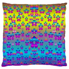 Flowers In The Most Beautiful Sunshine Standard Flano Cushion Case (one Side) by pepitasart