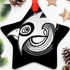 Bird Ornament (star) by ValentinaDesign