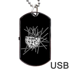 Bird Dog Tag Usb Flash (two Sides) by ValentinaDesign