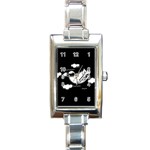 Bird Rectangle Italian Charm Watch Front