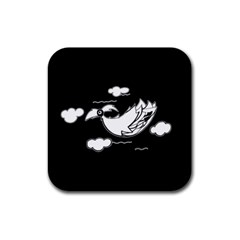 Bird Rubber Square Coaster (4 Pack)  by ValentinaDesign