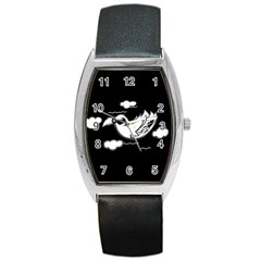 Bird Barrel Style Metal Watch by ValentinaDesign