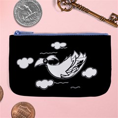 Bird Large Coin Purse by ValentinaDesign