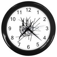 Bird Wall Clocks (black) by ValentinaDesign