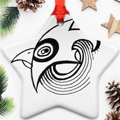 Bird Ornament (star) by ValentinaDesign