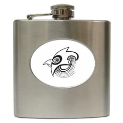 Bird Hip Flask (6 Oz) by ValentinaDesign