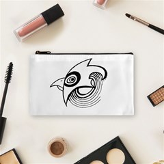 Bird Cosmetic Bag (small)  by ValentinaDesign