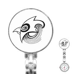 Bird Stainless Steel Nurses Watch by ValentinaDesign