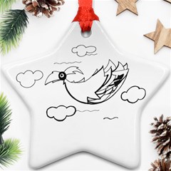 Bird Ornament (star) by ValentinaDesign