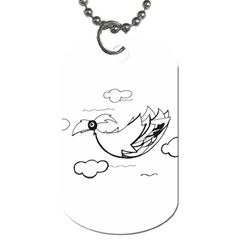 Bird Dog Tag (two Sides) by ValentinaDesign