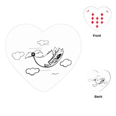 Bird Playing Cards (heart)  by ValentinaDesign