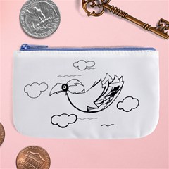 Bird Large Coin Purse by ValentinaDesign