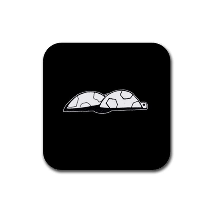 Turtle Rubber Square Coaster (4 pack) 