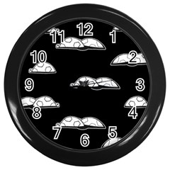 Turtle Wall Clocks (black) by ValentinaDesign