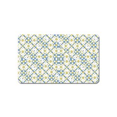 Vivid Check Geometric Pattern Magnet (name Card) by dflcprints