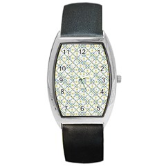 Vivid Check Geometric Pattern Barrel Style Metal Watch by dflcprints