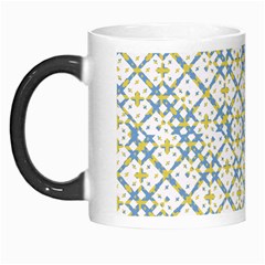 Vivid Check Geometric Pattern Morph Mugs by dflcprints