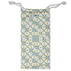 Vivid Check Geometric Pattern Jewelry Bag by dflcprints