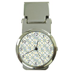 Vivid Check Geometric Pattern Money Clip Watches by dflcprints