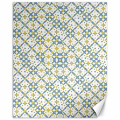 Vivid Check Geometric Pattern Canvas 11  X 14   by dflcprints