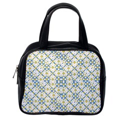 Vivid Check Geometric Pattern Classic Handbags (one Side) by dflcprints