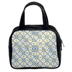 Vivid Check Geometric Pattern Classic Handbags (2 Sides) by dflcprints