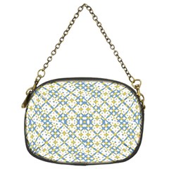 Vivid Check Geometric Pattern Chain Purses (two Sides)  by dflcprints