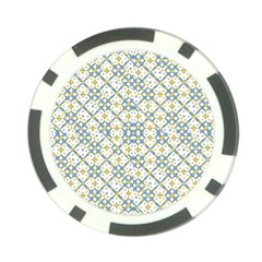 Vivid Check Geometric Pattern Poker Chip Card Guard (10 Pack) by dflcprints