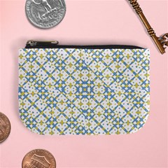 Vivid Check Geometric Pattern Mini Coin Purses by dflcprints