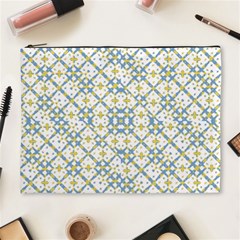 Vivid Check Geometric Pattern Cosmetic Bag (xl) by dflcprints