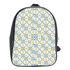 Vivid Check Geometric Pattern School Bag (large) by dflcprints